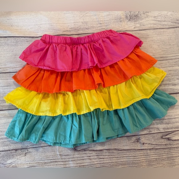 Gymboree Girls Rainbow Tiered Skort - Festive Fruit - Pink/size 7 - Picture 1 of 8